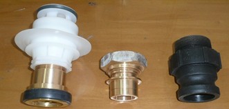 組立式 LCコンテナ EZバルブ対応　町野式バルブ　４０Ａ♂ｘ５０Ａガスネジ